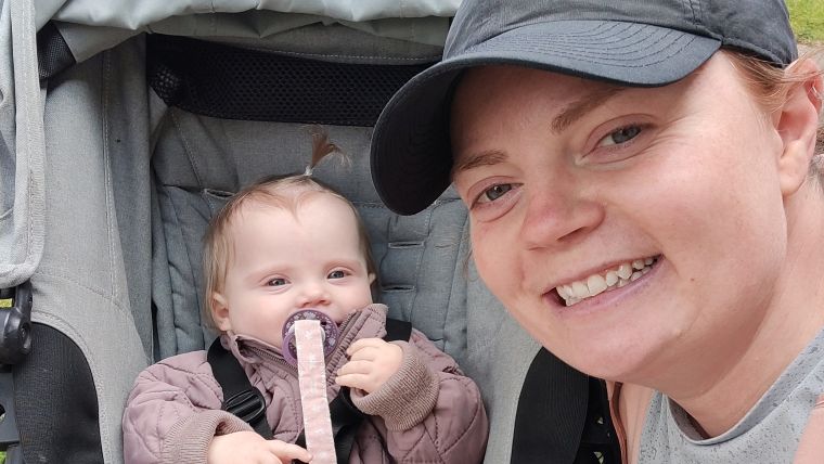 Skub den vogn Nina og baby